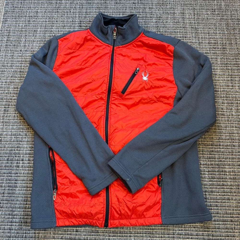 Spyder Women's Ski Jacket in Red and Gray